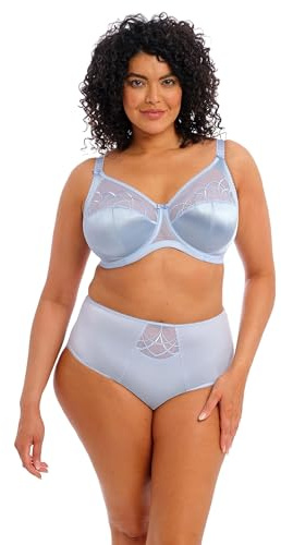 ELOMI Women's Cate Slip Embroidered Full Coverage Bikini Style Underwear (Pack of 1)