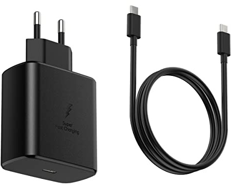 Voyage Euro Plug Adaptateur 45W pour Samsung Galaxy S25 S24 S23 S22 Ultra Plus iPhone MacBook EU International Adaptateur Secteur USB C Chargeur Mural PD PPS Italie France Espagne