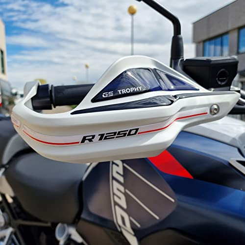 Resin Bike Aufkleber für Motorrad Kompatibel mit BMW R 1250 GS - GS Adventure Trophy 2021-2024 Trophy. Schutz Motorrad Handschutz vor Stößen und Kratzern. Aufklebersatz 3D-Harzklebstoff - Stickers
