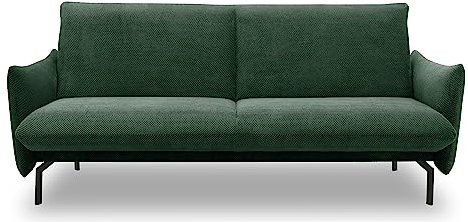 DOMO. collection Sofa Salta, 2-Sitzer Couch mit Schlaffunktion, 200 x 120 cm Liegefläche, modernes 2er Schlafsofa, Schlafcouch, Gästebett, 230 x 95 x 102 cm (BxTxH), grün
