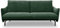 DOMO. collection Sofa Salta, 2-Sitzer Couch mit Schlaffunktion, 200 x 120 cm Liegefläche, modernes 2er Schlafsofa, Schlafcouch, Gästebett, 230 x 95 x 102 cm (BxTxH), grün