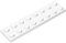 Classic Building Plate 2x8, 100 Piece White Bulk Plates, Compatible with Lego Parts and Pieces 3034, Compatible with All Major Brick Brands(Colour:White)