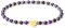 MetJakt Handgemachter Naturstein Perlenarmband 4MM Mini Stretch Armband Energiearmbänder 18k vergoldet Herz Armbänder für Damen Damenschmuck Echtes (Gefärbtes Charoit)