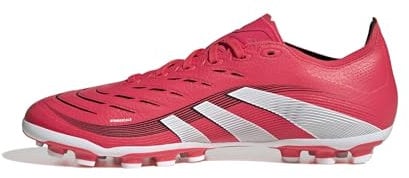 adidas Unisex Predator League Football Boots Artificial Grass, Lucid Red/Cloud White/Core Black, 11 UK