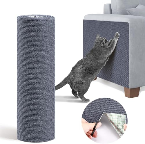 40x200cm Alfombra Rascador para Gatos,Protector Sofa Gatos Arañazo,DIY Climbing Cat Scratcher,Rascador para Gatos Sofa,Tapete Autoadhesivo,Tapete Rascador para Gatos,Autoadhesivas para Pared