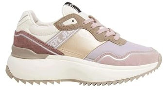 Pepe Jeans Kimi Glam, Sneak Donna, Pink Powder Rose Pink, 36 EU