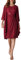 GRACE KARIN Women 2 Pieces Elegant Wedding Outfits Dress Suit Sequin Dress+3/4 Sleeve Chiffon Cover Up Burgundy Red Size 14