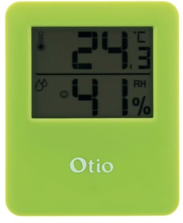 Otio Thermomètre hygromètre Digital intérieur Vert
