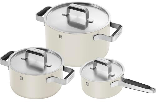 ZWILLING Pure 6-pc Stainless Steel Cookware Set, Ivory