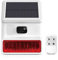 XNY Detecteur de Mouvement Solaire, Alarme Stroboscopiques Exterieur à LED Étanche IP65 avec Son 120dB, Detecteur de Infrarouge, Alarme Maison pour Villa, Ferme, Appartement, Cour