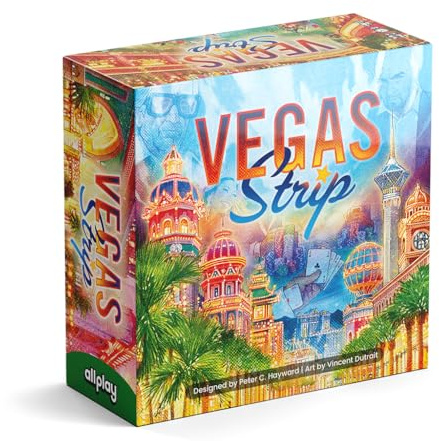 Vegas Strip Board Game – Bluffing and Deduction for 2-6 Players, Unique Casino Powers, Ages 11+, Small Box Big Game Series