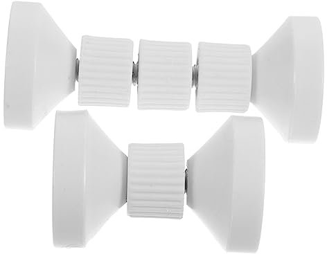 Generisch 2st Kopfteilstopper Bettstopper Für Kopfteil Anti-Shake-fixierer Für Kopfteile Hosenträger Lamellen Rahmen Bett Mit Stauraum Couchstopper Kopfteilstreben Tailliert Weiß Abs