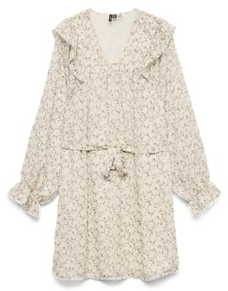 VERO MODA Damen Vmpetra Ls Short Dress WVN Ga Noos