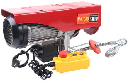 Elektrische Seilwinde 220V Motorwinde Hub Seilhebezug 1000KG Seilzug Winde Kran Tragfähigkeit Stahlseil Hebezeug Elektrische Hebezug Hebe Elektrische Hebewinde Kran