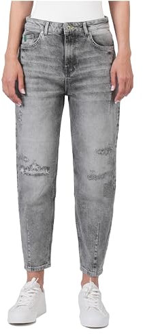 Miracle of Denim M.O.D MOD, Coco Chino Ballon, 7/8 Damen Jeans Stretchdenim Brick Grey W 31 L 28