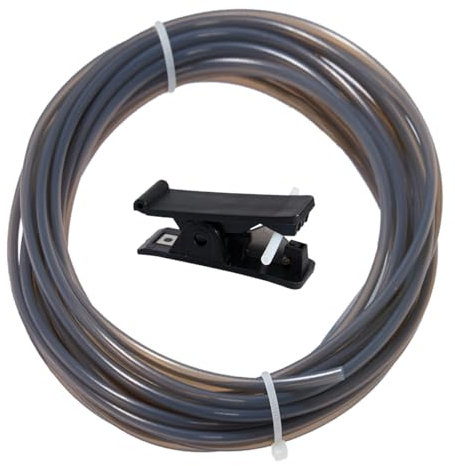 Ominelu 8m Grau PTFE Schlauch – 4mm x 2,5mm mit Präzisions-Schneider für Bambu Lab 3D Drucker A1/P1/X1-Serie, Creality K1/Ender 3 V3 & 1,75mm Filament