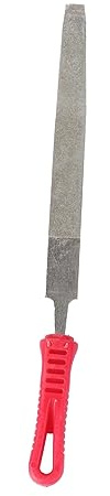 Galvanisierte Diamantfeile 8 Zoll Halbkreis Metall Kunststoff Rot | Multifunktionales Schleifen und Polieren, Geeignet für Stein und Hartmetall, Profi und Hobbyeinsatz