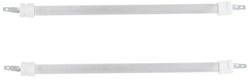 COSMEVIVI 2 Stück Quarz Heizrohre 23cm Für Elektrische Terrassenheizer Ersatz Heizungsteile Hochtemperatur Beständig Schnellaufheizend Gleichmäßige Wärmeverteilung