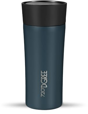 720°DGREE Thermobecher 350ml “PleasureToGo 2.0” - Hält 5h Heiß, 10h Kalt | BPA-Frei, 360° Trinköffnung, Auslaufsicher, Hygienisch, Schlank - Kaffeebecher to go, Ideal im Alltag, Auto, Reise, Büro, Uni