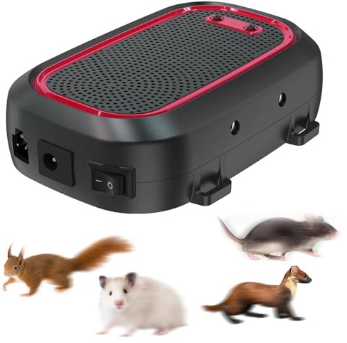 OBEST Anti Fouine Voiture avec Ultrasons, Répulsif Ultrason Souris et Rats | Répulsif pour Animaux de Voiture à ultrasons Répulsif Ultrason Souris et Rats, Anti Martre pour Moteur et Capot