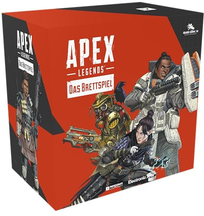 Apex Legends: Das Brettspiel – Taktisches Miniaturenspiel mit 3D-Gelände, Squad-Kampf & schrumpfender Arena – Offiziell lizenziert, 2–6 Spieler ab 14 Jahren – Deutsch – ELZNIR GAMES