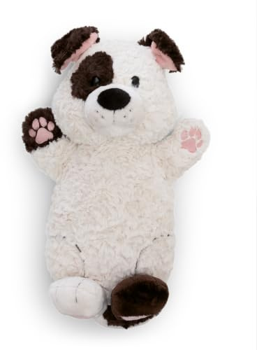 NICI Kuscheltier Hund 40x20cm figürlich - weiß - 63078 | Stofftier aus weichem Plüsch, niedliches Plüschtier zum Kuscheln und Spielen, für Kinder & Erwachsene, tolle Geschenkidee