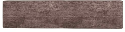 vidaXL Teppichläufer MARSA Grau 50 x 300 cm Polyester und PVC