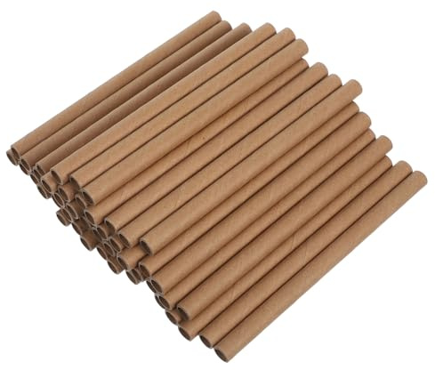 POPETPOP Mauerbienenhausröhren 100 Stück Pappe, Hohl, Zuschneidbar