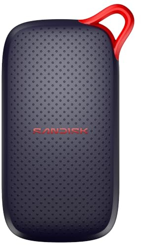 SANDISK SSD Portable 1 to (USB Type-C, Compatible avec Les Ordinateurs Portables et Les tablettes, Jusqu’à 1 000 Mo/s, Format de Poche, Protection Contre Les Chutes Jusqu’à 2 mètres)