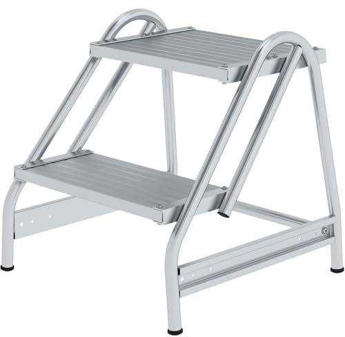 Aluminium-Arbeitspodest einseitig begehbar, 2 Stufen Arbeitshöhe bis ca. 2,50 m