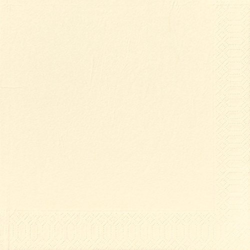 Duni Dinner-Servietten 3lagig Tissue Uni champagner, 40 x 40 cm, 20 Stück