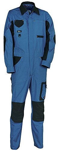 Cofra V056-0-02.Z64 Arbeitsanzug Marseilles, Hellblau/Schwarz, 64