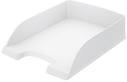 Leitz Briefkorb Standard A4, 5er Pack, Briefablage in Premium-Qualität, Stapelbare Ablagefächer als Schreibtisch-Organizer, Kombinierbar mit Plus-Serie, Weiß, 52270001