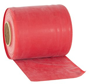 Rolyan Energising Exercise Bands, High-Quality Exercise Bands in Various Lengths and Progressive Resistance Levels for Enhanced Strength, Range of Motion, and Coordination, Red, Medium, 46m