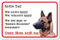 AdriLeo Schild - Vorsicht Malinois - Wir kaufen Nichts - (20x30cm) / Achtung Hund Wachhund robust langlebig UV-beständig wetterfestes Warnschild
