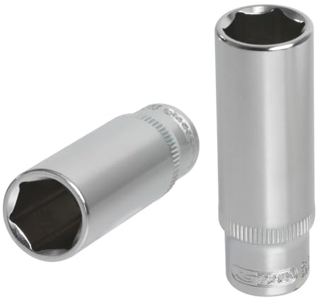 KS Tools 922.1433 - Douille longue 6 pans 1/4'' - 13mm - Gamme ULTIMATE® - En Chrome Vanadium - Finition chromée satinée