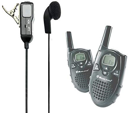 Alan MA28-G5 - Microfono a Clip con Auricolare, Spina 2,5 mm