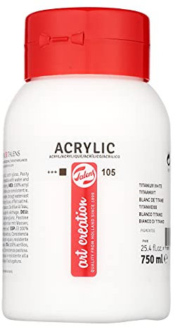 Talens Art Creation – Acrylique 750 ML Blanc Titane