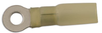 Connect 30233 Yellow Heat Shrink Ring Terminal 8.0mm 25pc