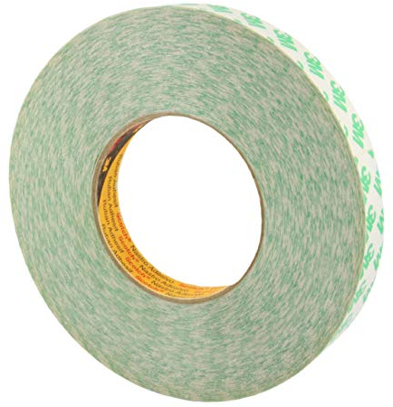 3M 9087 doppelseitiges PVC-Klebeband, weiß, Breite wählbar, 50 m auf Rolle / 15 mm x 50 m