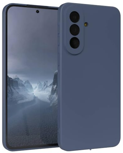 EAZY CASE - Silikonhülle für Galaxy A57 Hülle Silikon Case Blau weich stoßfeste Handyhülle Schutzhülle mit Kameraschutz Dünn Premium Schutz Cover TPU Phone Bumper in Petrol Matt