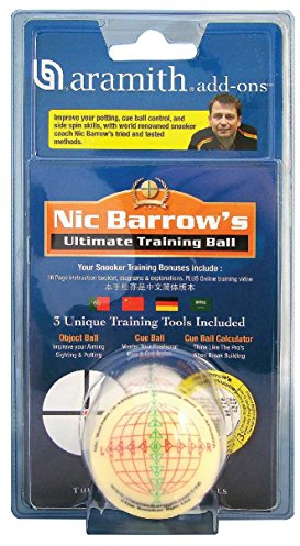 Aramith TRAININGSKUGEL 52 mm Snooker NIC Barrow, mit ?bungsanleitung