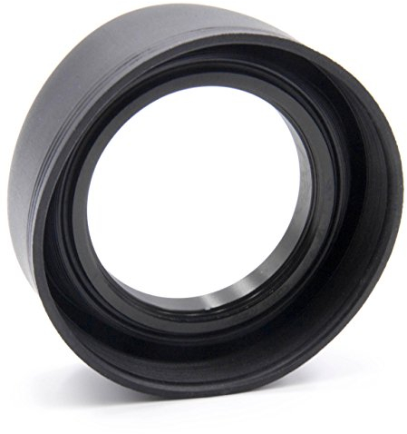 vhbw Gegenlichtblende kompatibel mit Pentax smc DA 35mm F2.4 AL 49mm Objektiv Kamera, Schwarz, Gummi, Rund, 7,4 cm