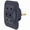 Kopp Eurostecker - 3-fach-Adapter schwarz