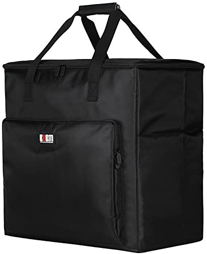 Hallart BUBM Sac de Transport pour Ordinateur de Bureau en Nylon rembourré pour Le Transport de Tour d'ordinateur, châssis PC, Moniteur (jusqu'à 61 cm), Clavier, câble et Souris