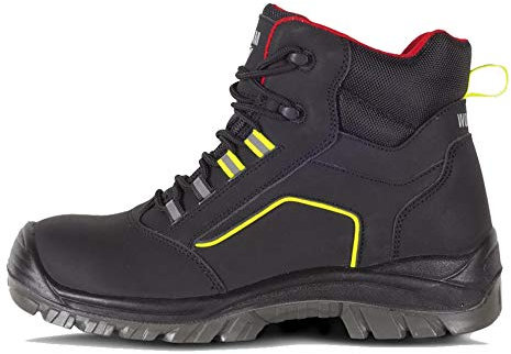 Teamwork Workteam Bota de Seguridad, Trabajo, antiestática, Resistente al Deslizamiento, perforación, hidrocarburos y absorción de Agua, Puntera antiimpactos. Detalles Reflect y de Alta Visibilidad.