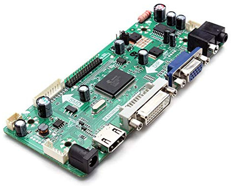 Taidacent Universal LVDS Controller Board 10-65 Zoll LCD Bildschirm HDMI DVI VGA zu LVDS Driver Board DIY Notebook Display Kit (Single Drive Board)