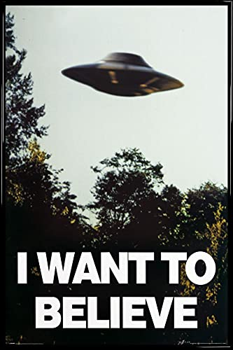 1art1 Akte X Poster Plakat | Bild und Kunststoff-Rahmen - Ich Will Glauben (91 x 61cm)