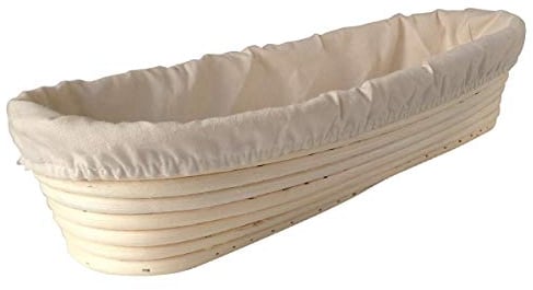 Large Oval Bread Proofing Proving Basket, Rattan Banneton Brotform Dough UK (Size#7 oval 35x14x7cm)