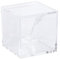 TIENDA EURASIA® Azucarero Cuadrado con Cuchara. Material Acrílico Transparente. Medidas: 8x8x8 cm